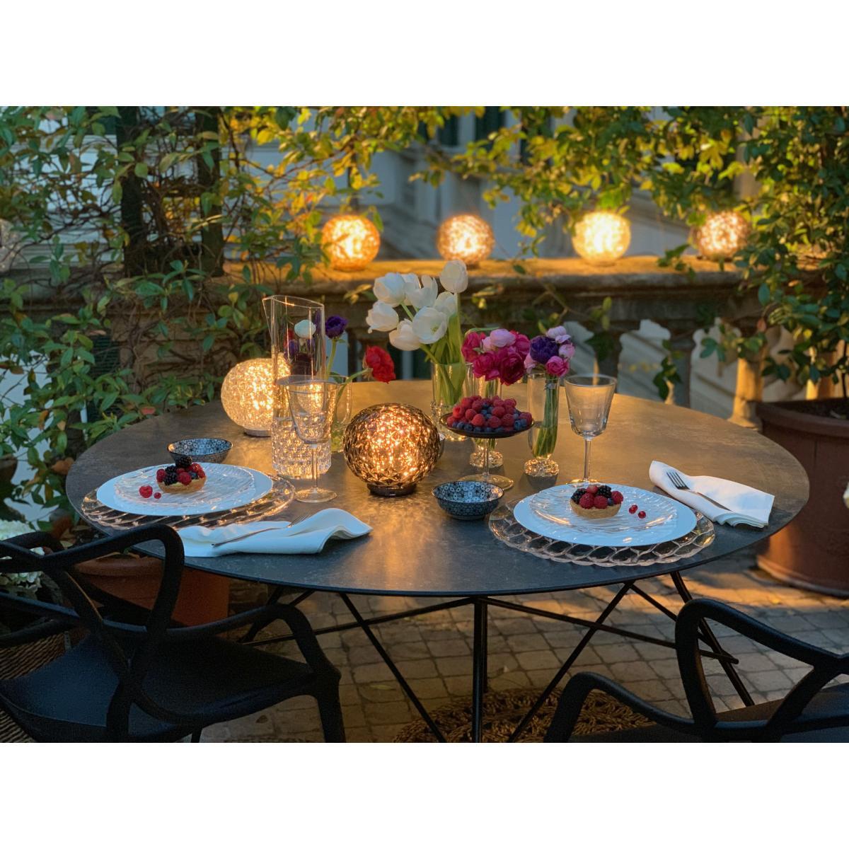 Mini Planet Wireless lamp - / LED - Ø 16 x H 14 cm / Dimmer by Kartell Transparent – image 4