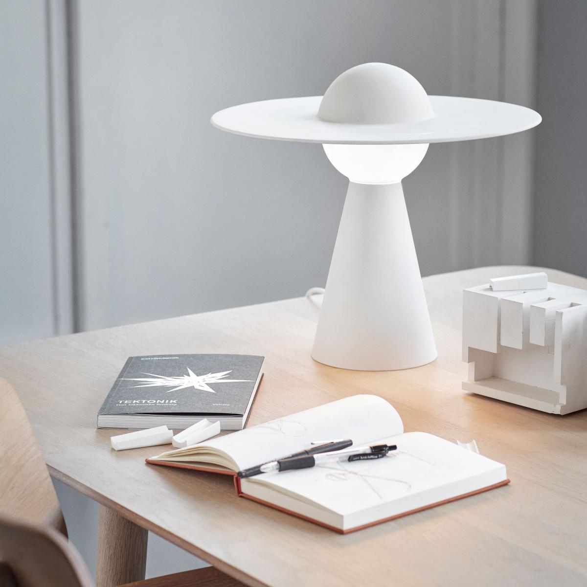 Ceramic Table lamp ceramic white / Steerable - MOEBE – image 3