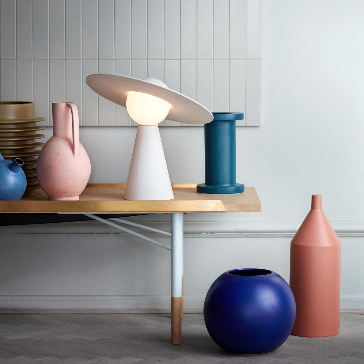 Ceramic Table lamp ceramic white / Steerable - MOEBE – image 4