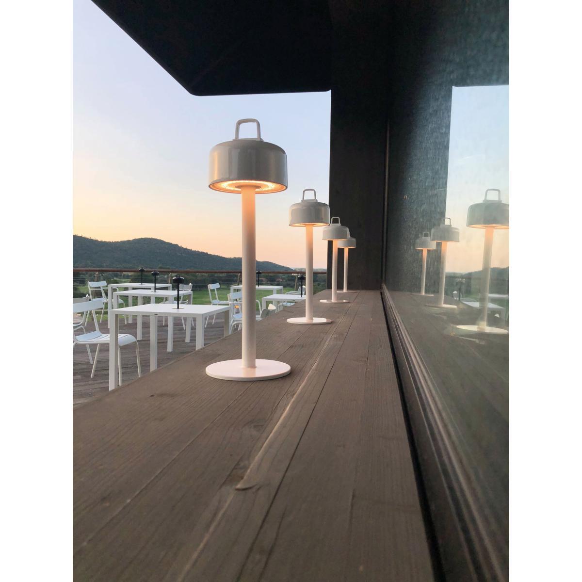 Luciole LED Wireless lamp - / Magnetic base by Emu Grey – image 3