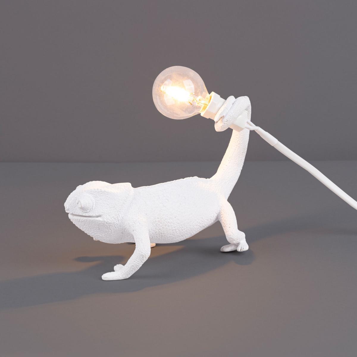 Chameleon Still Table lamp - / Resin by Seletti White – image 2