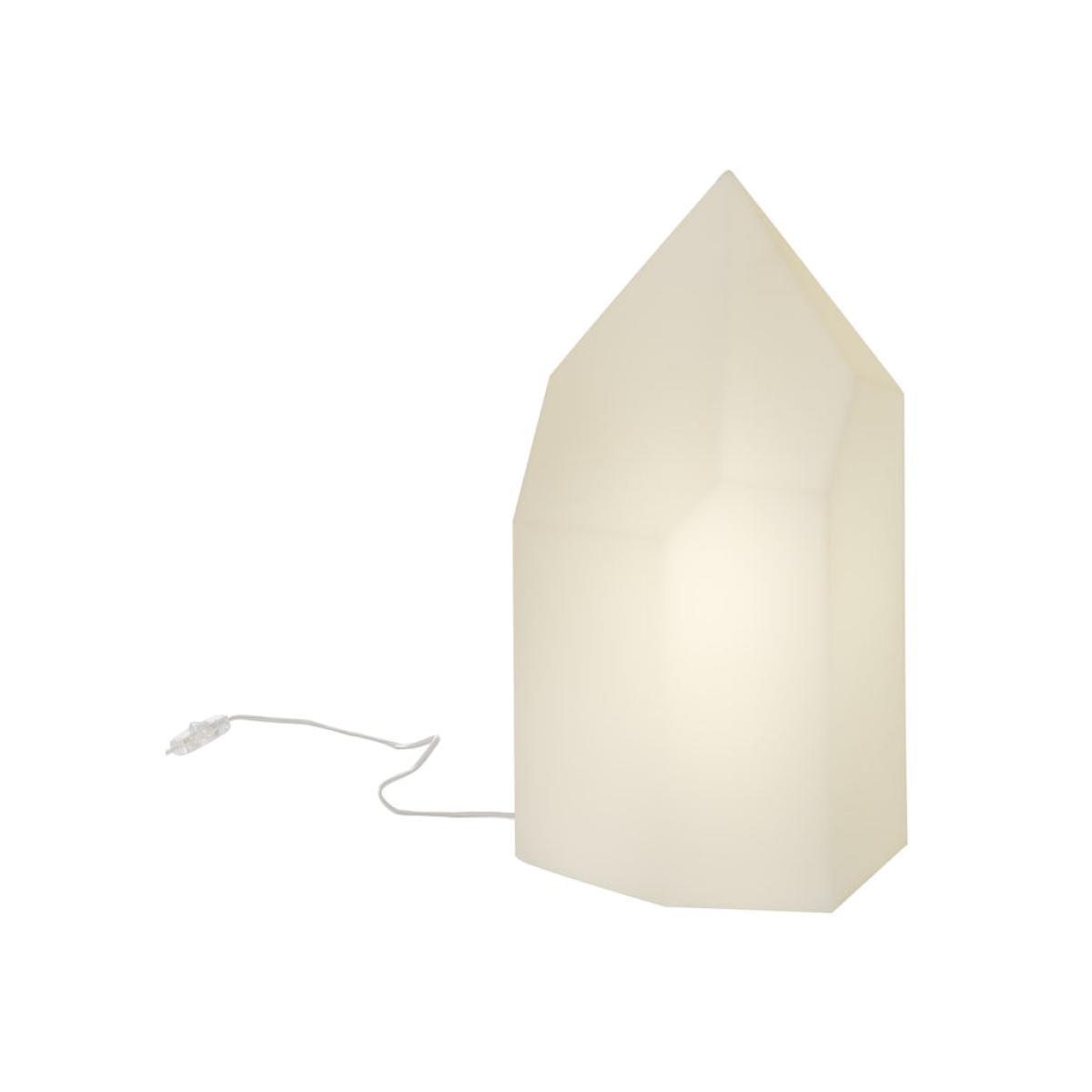 Kristal Table lamp plastic material white / Ø 36 x H 50 cm - Slide