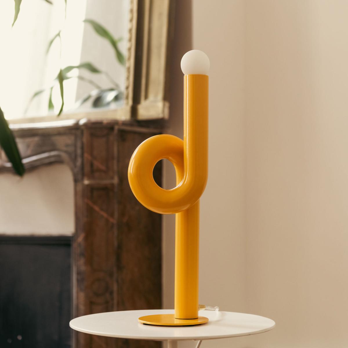 Mini Petite Modulation Table lamp metal yellow yellow metal / H 45 cm - Axel Chay – image 3
