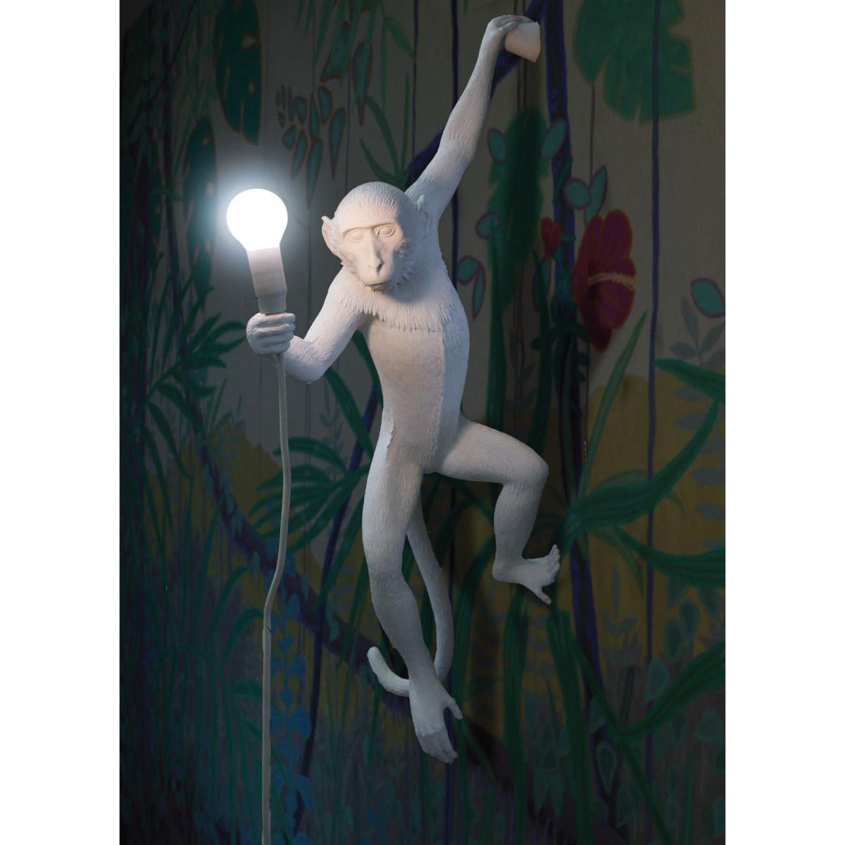 Monkey Sitting Table lamp - / Indoor - H 32 cm by Seletti White – image 3