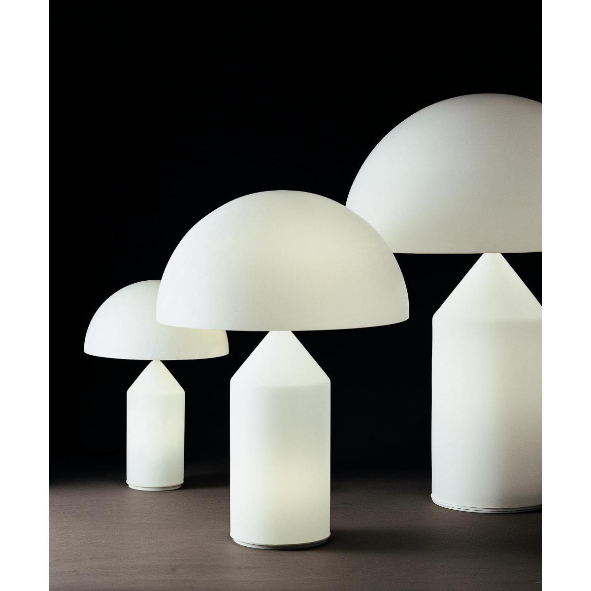 Atollo Large Table lamp - Verre / H 70 cm / Vico Magistretti, 1977 by O luce White – image 4