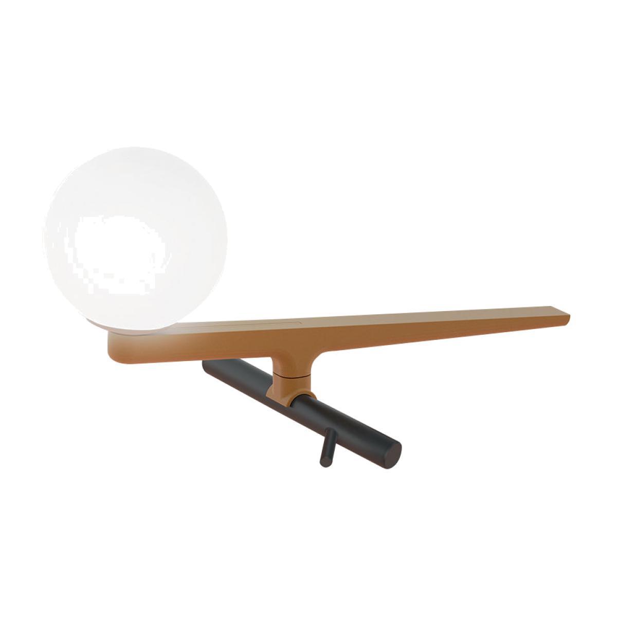Yanzi LED Table lamp - / Brass & glass by Artemide Black – image 1
