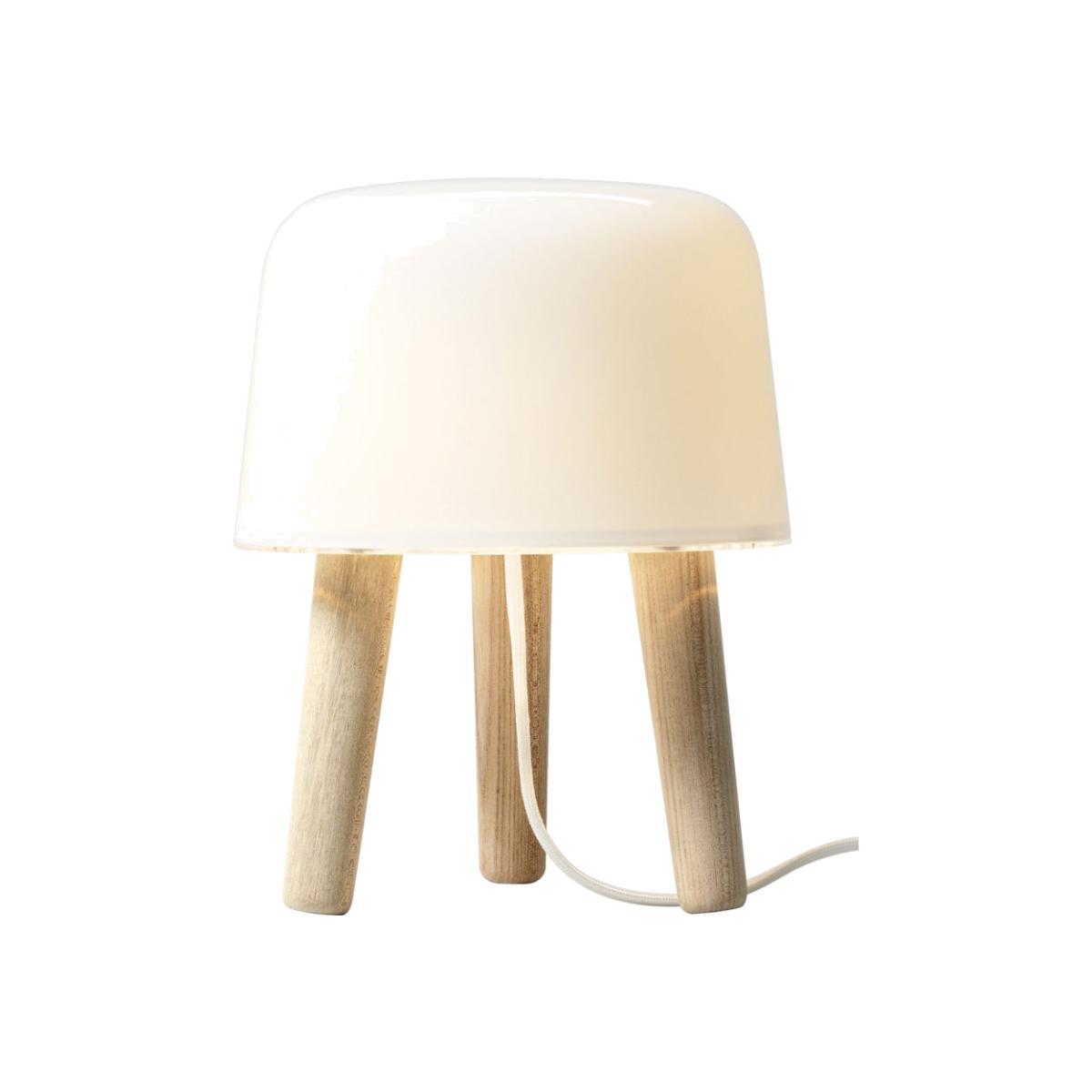 Milk Table lamp - Table lamp by And Tradition White/Natural wood – image 1