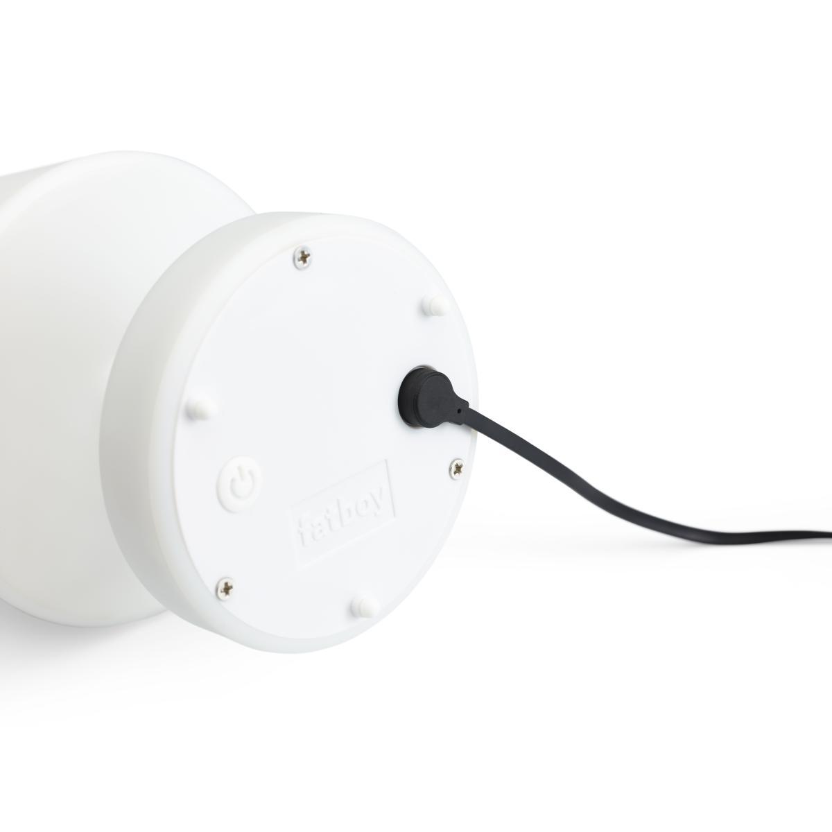 Edison the Mini Wireless lamp - / Set of 3 - Ø 9 x H 15 cm by Fatboy White – image 13