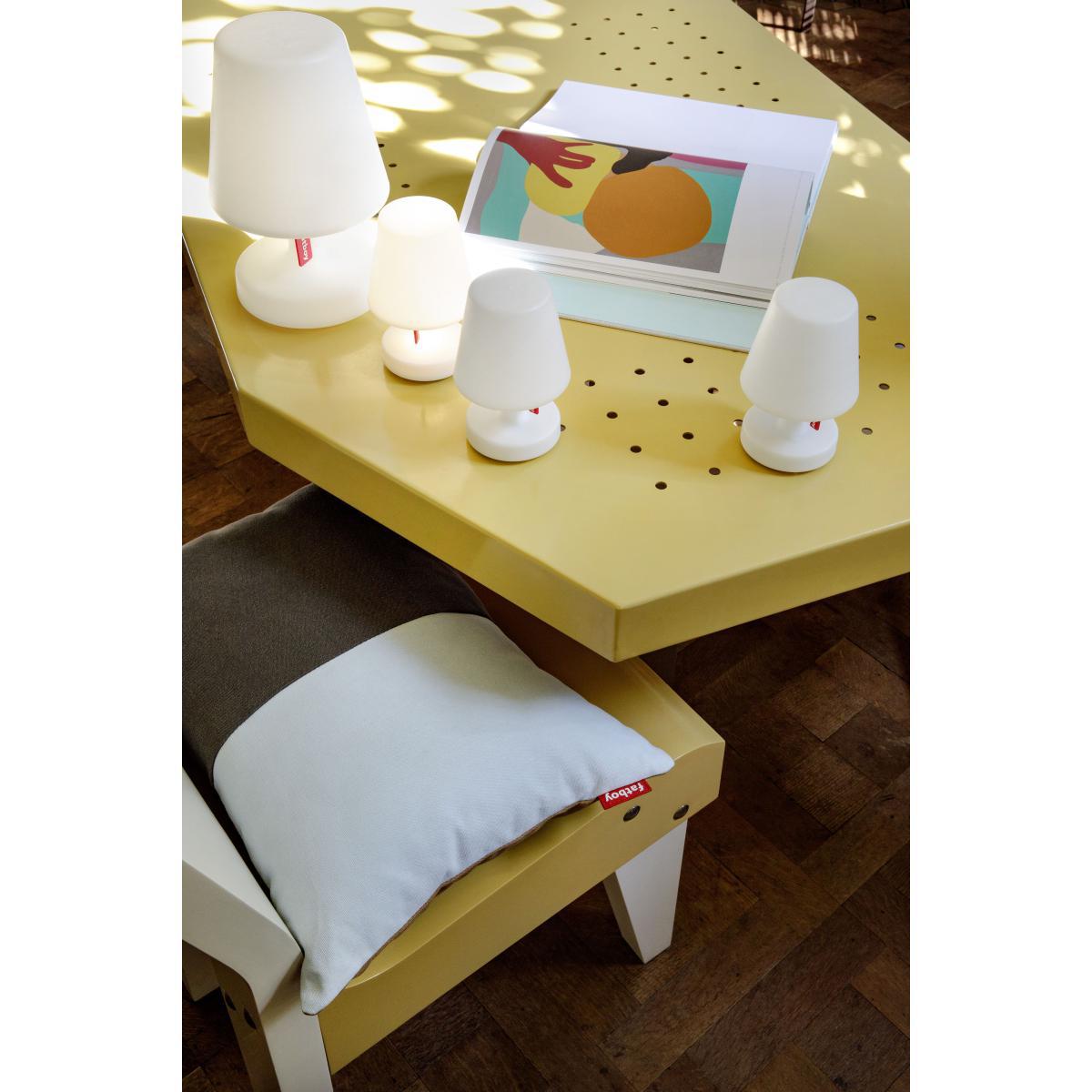 Edison the Mini Wireless lamp - / Set of 3 - Ø 9 x H 15 cm by Fatboy White – image 4