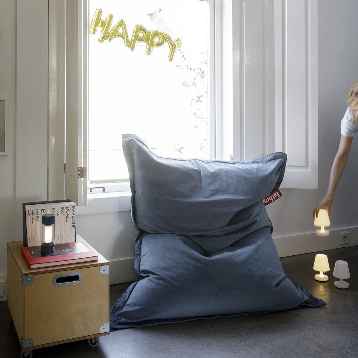 Edison the Mini Wireless lamp - / Set of 3 - Ø 9 x H 15 cm by Fatboy White – image 7