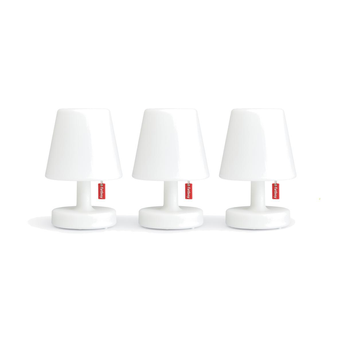 Edison the Mini Wireless lamp - / Set of 3 - Ø 9 x H 15 cm by Fatboy White – image 1