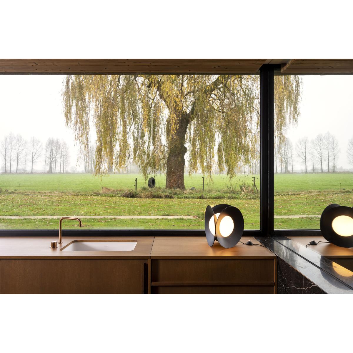 Armen LED Table lamp - / Ø 31 x H 31 cm - Metal & glass by DCW éditions Black – image 2