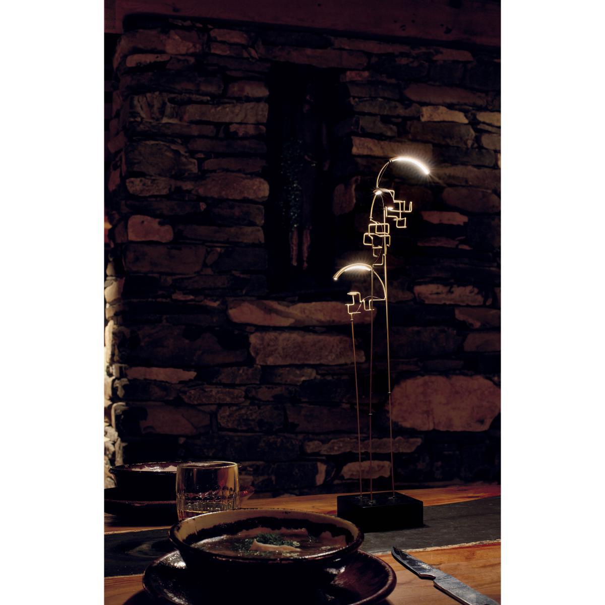 Boucle LED Wireless lamp - / H 47 cm - USB charging by DCW éditions Gold/Metal – image 5