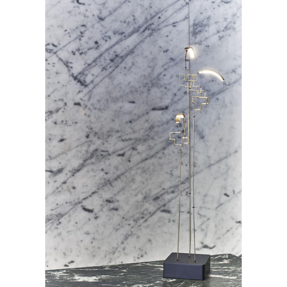 Boucle LED Wireless lamp - / H 47 cm - USB charging by DCW éditions Gold/Metal – image 6
