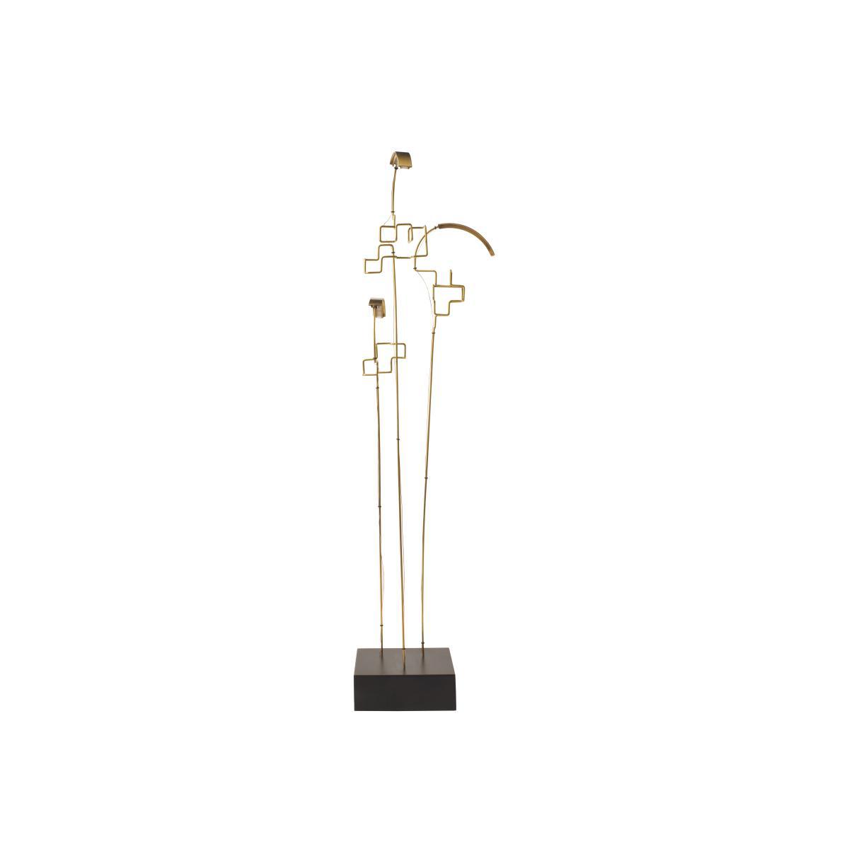 Boucle LED Wireless lamp - / H 47 cm - USB charging by DCW éditions Gold/Metal – image 1