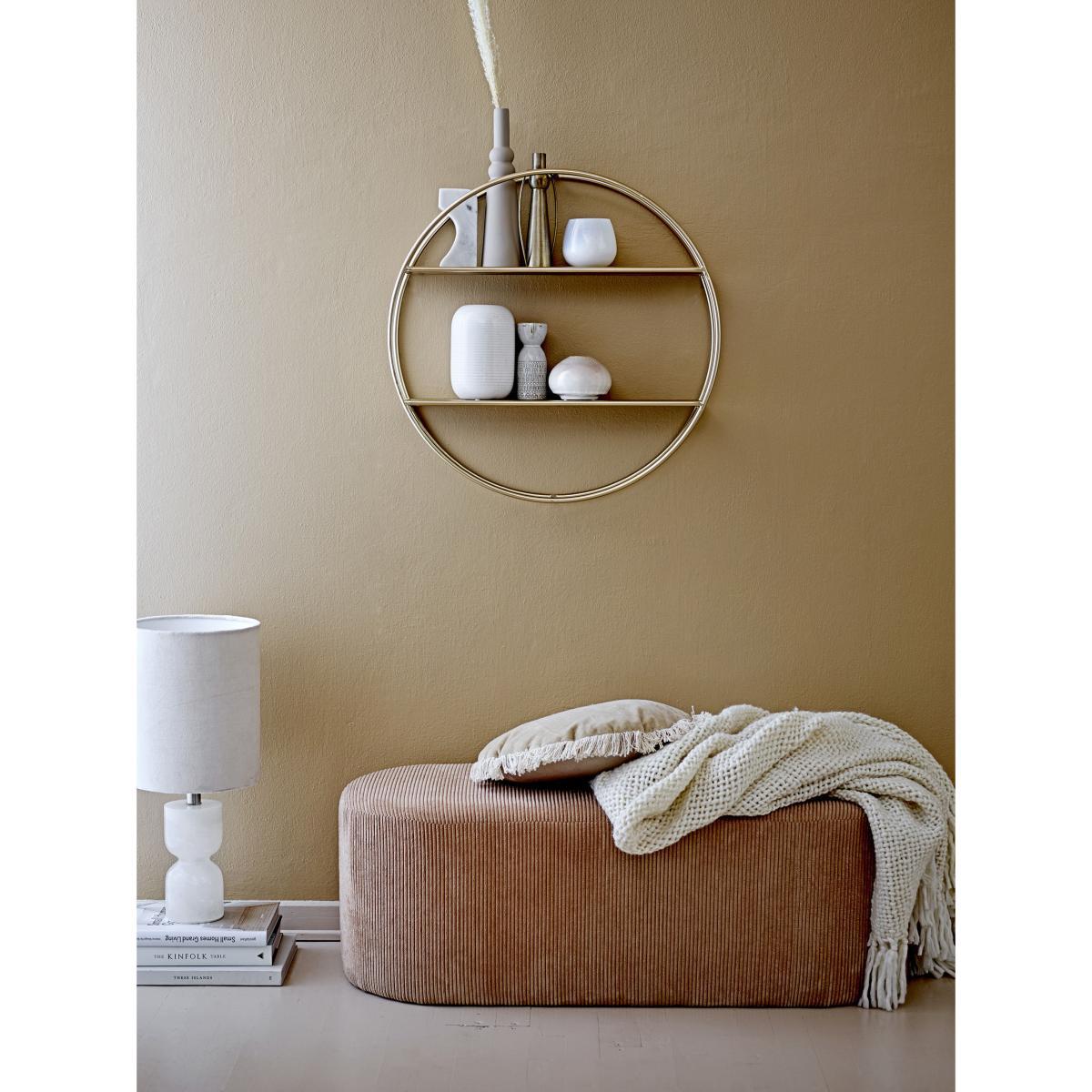 Table lamp - / Fabric & alabaster - H 59 cm by Bloomingville White/Beige – image 3