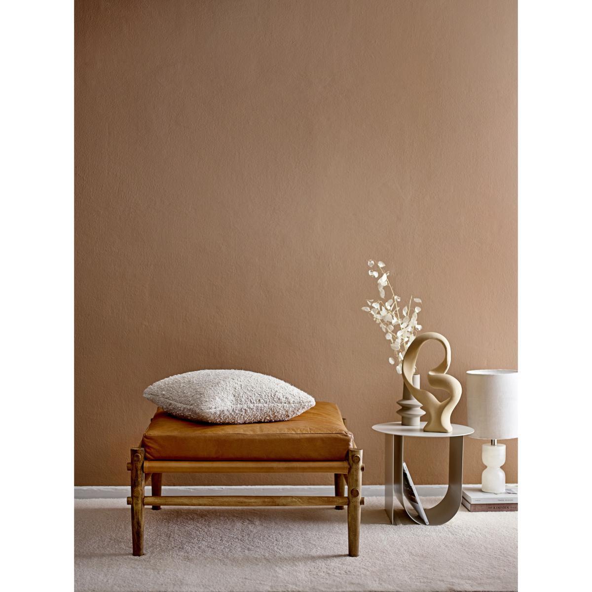 Table lamp - / Fabric & alabaster - H 59 cm by Bloomingville White/Beige – image 4