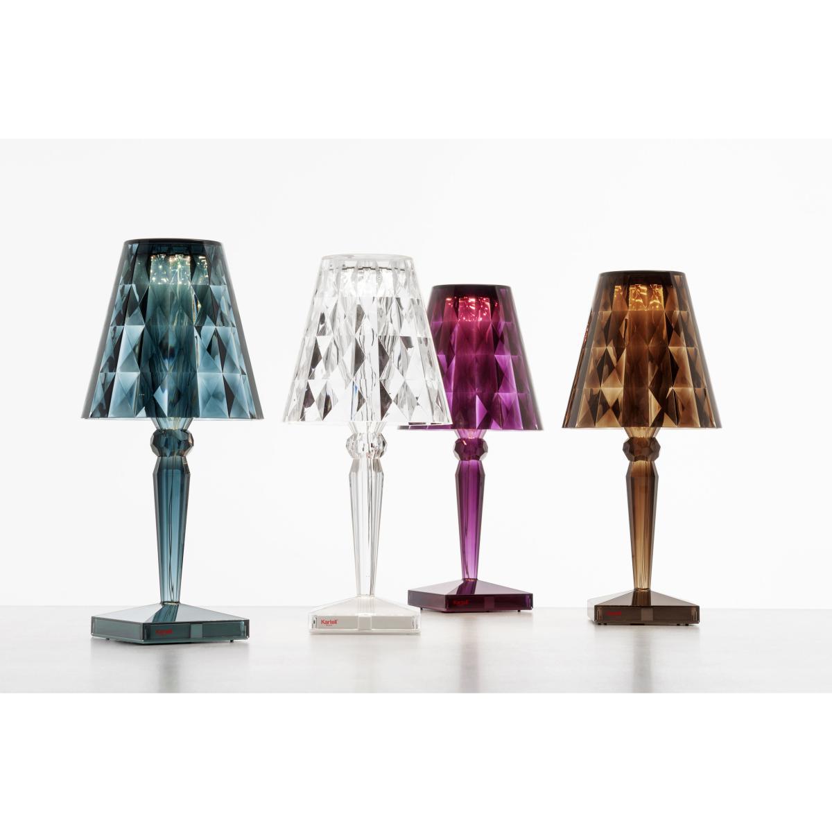 Big Battery LED Table lamp - / H 37 cm - On the mains by Kartell Brown – image 2
