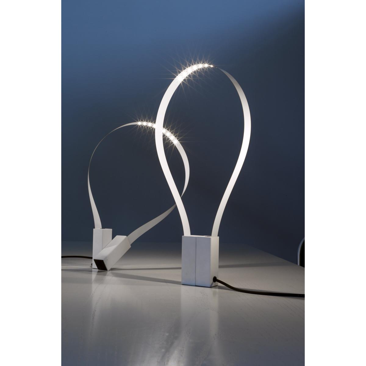 Fluida Table lamp - / Flexible Led strip by Martinelli Luce White – image 2