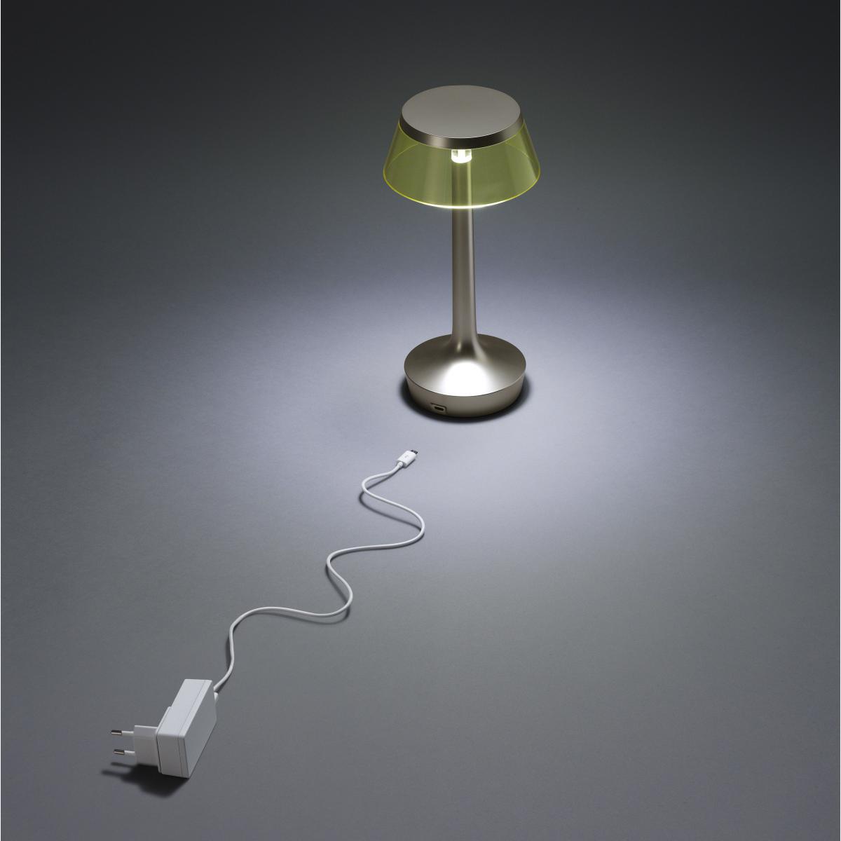 Bon Jour Unplugged Wireless lamp - LED - USB charge by Flos Grey – image 2