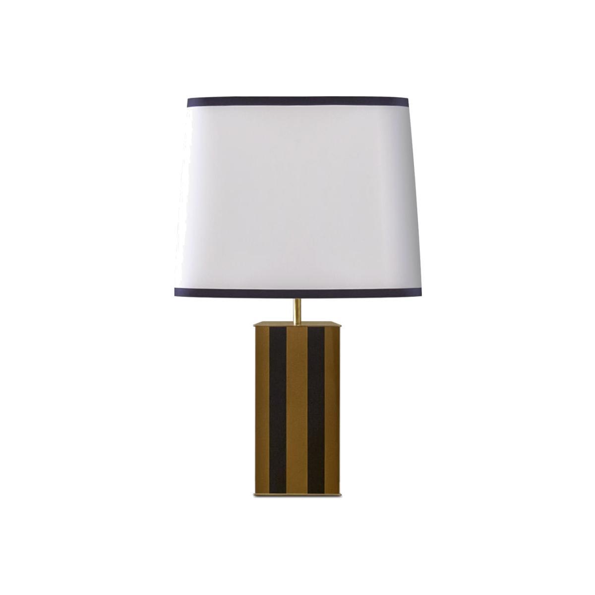 Elysée Table lamp - / H 71 cm - Lacquered wood & fabric by RED Edition White/Black – image 1