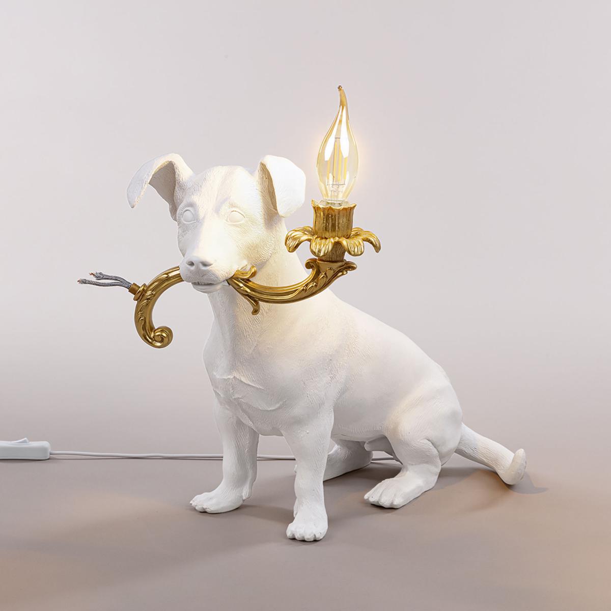 Rio Lamp Table lamp - / Resin by Seletti White/Gold – image 2
