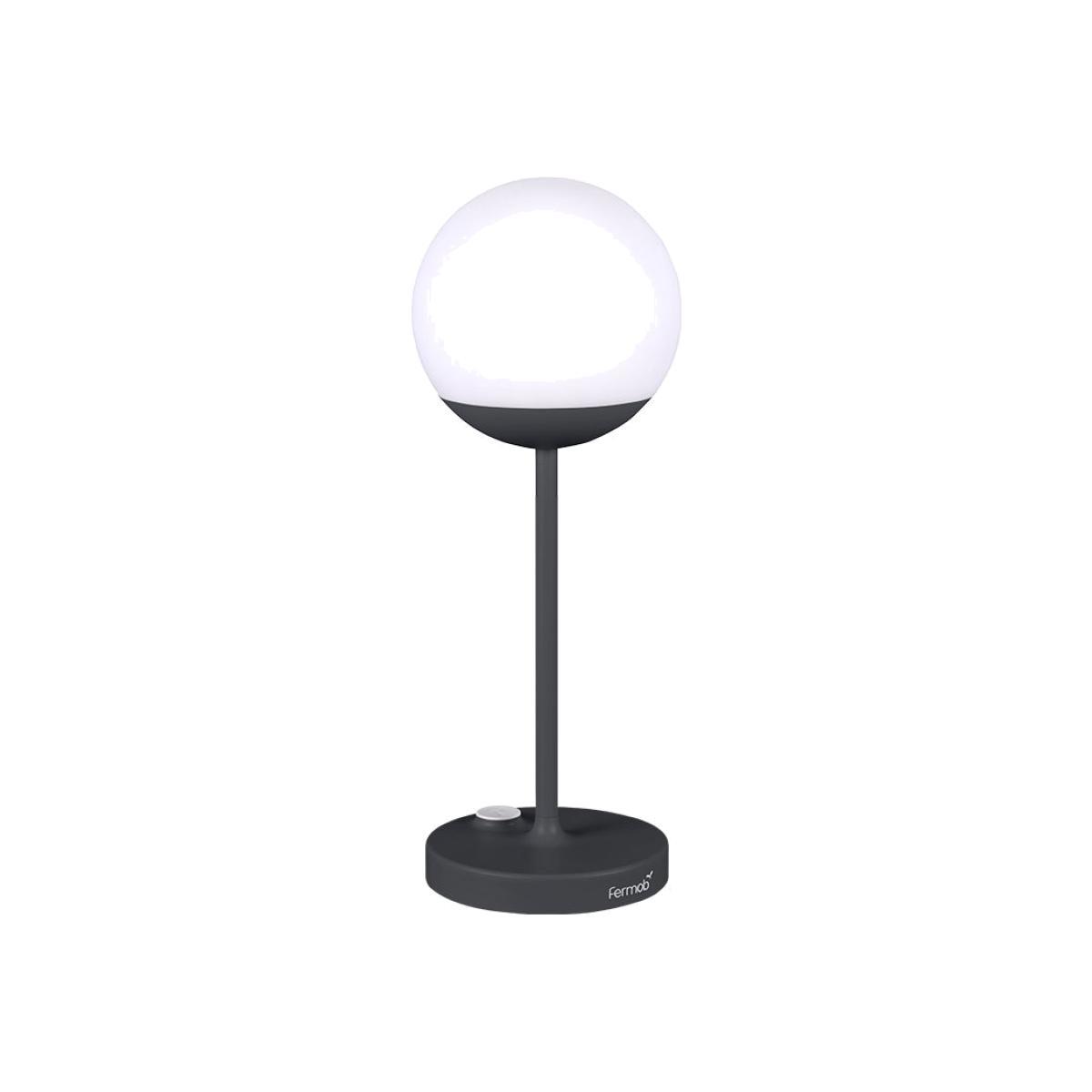 Mooon! LED Wireless lamp - / H 41 cm - USB charging by Fermob Black – image 1