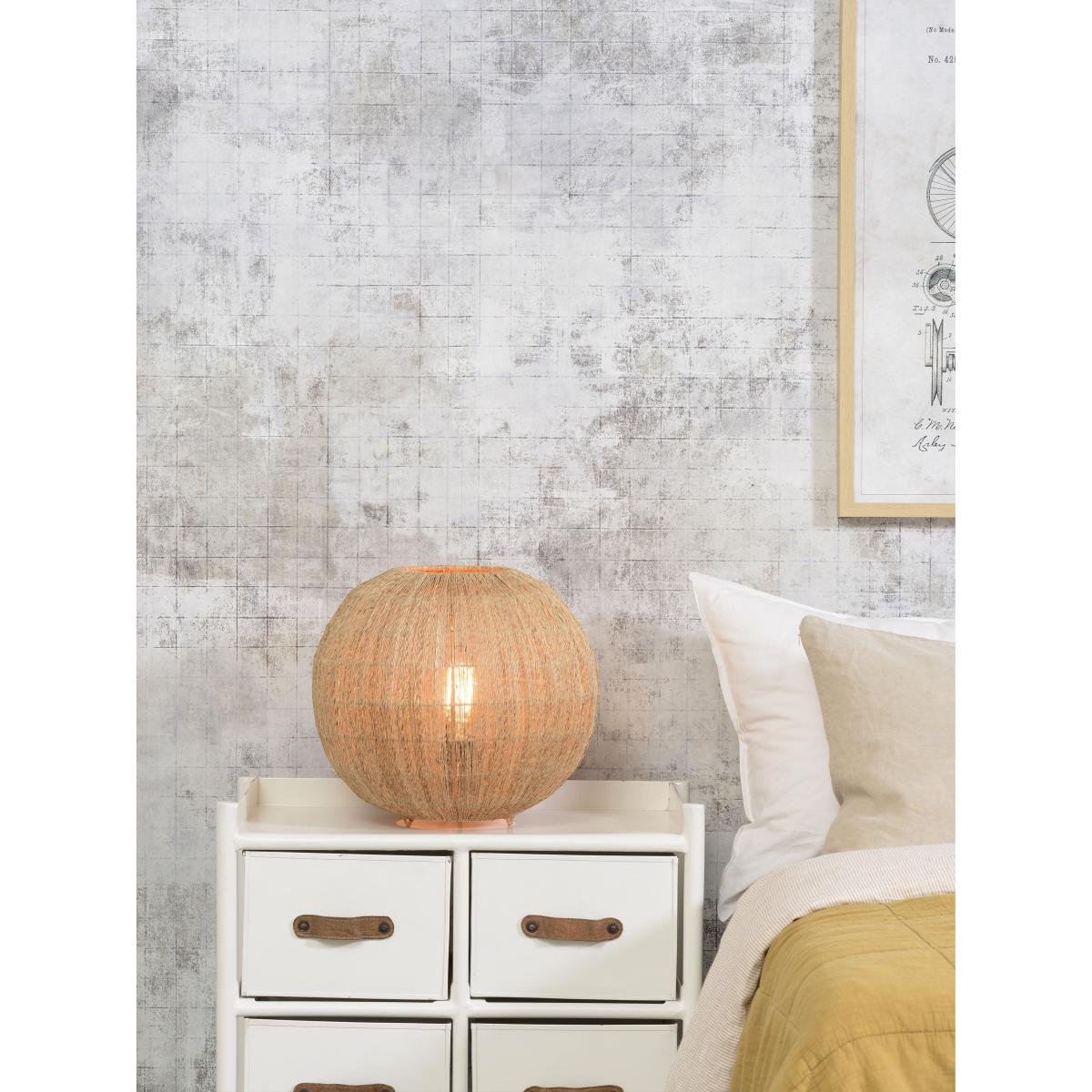 Iguazu Large Table lamp - / Hessian - Ø 32 cm by GOOD&MOJO Beige – image 2