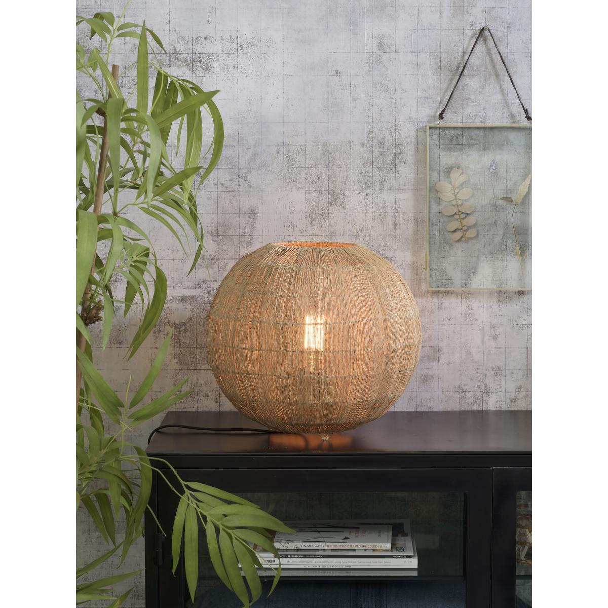 Iguazu Large Table lamp - / Hessian - Ø 32 cm by GOOD&MOJO Beige – image 3