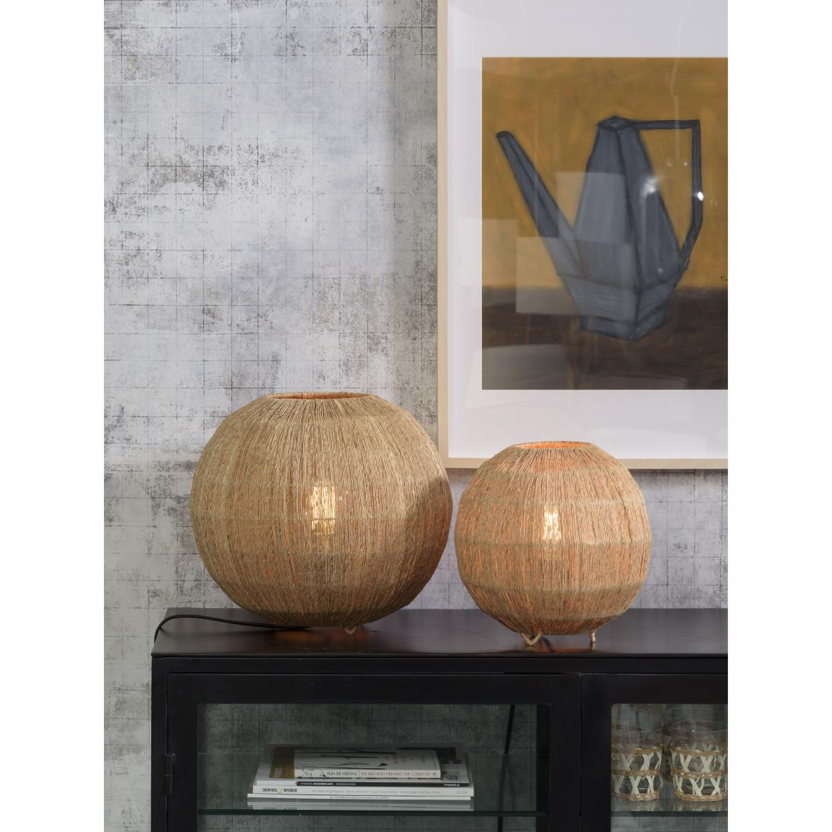 Iguazu Large Table lamp - / Hessian - Ø 32 cm by GOOD&MOJO Beige – image 4