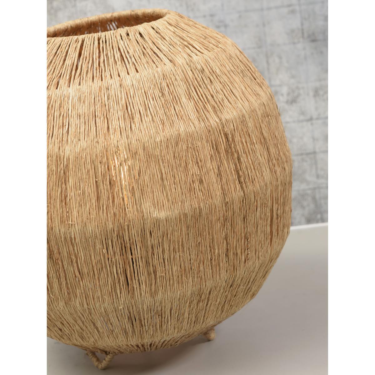 Iguazu Large Table lamp - / Hessian - Ø 32 cm by GOOD&MOJO Beige – image 6