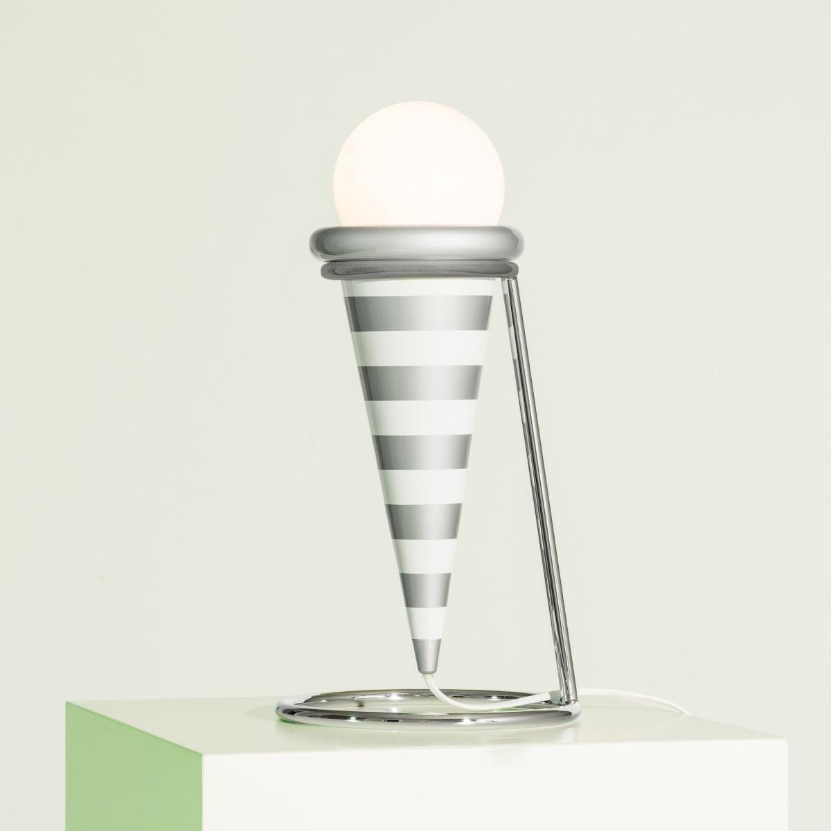 Gelato - Night Tales Table lamp - / By Masanori Umeda, 1982-2020 by POST DESIGN White/Grey/Silver – image 2