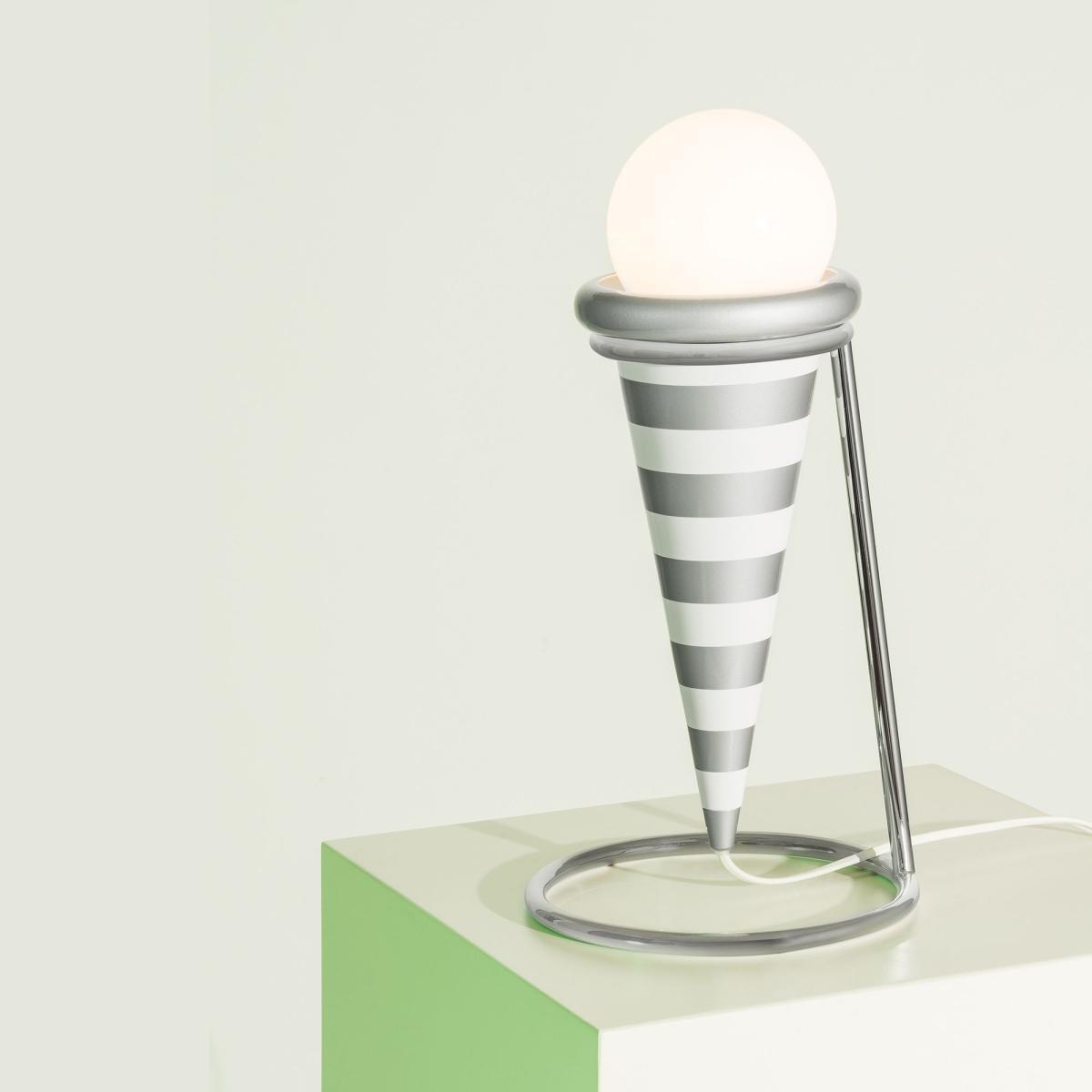 Gelato - Night Tales Table lamp - / By Masanori Umeda, 1982-2020 by POST DESIGN White/Grey/Silver – image 3