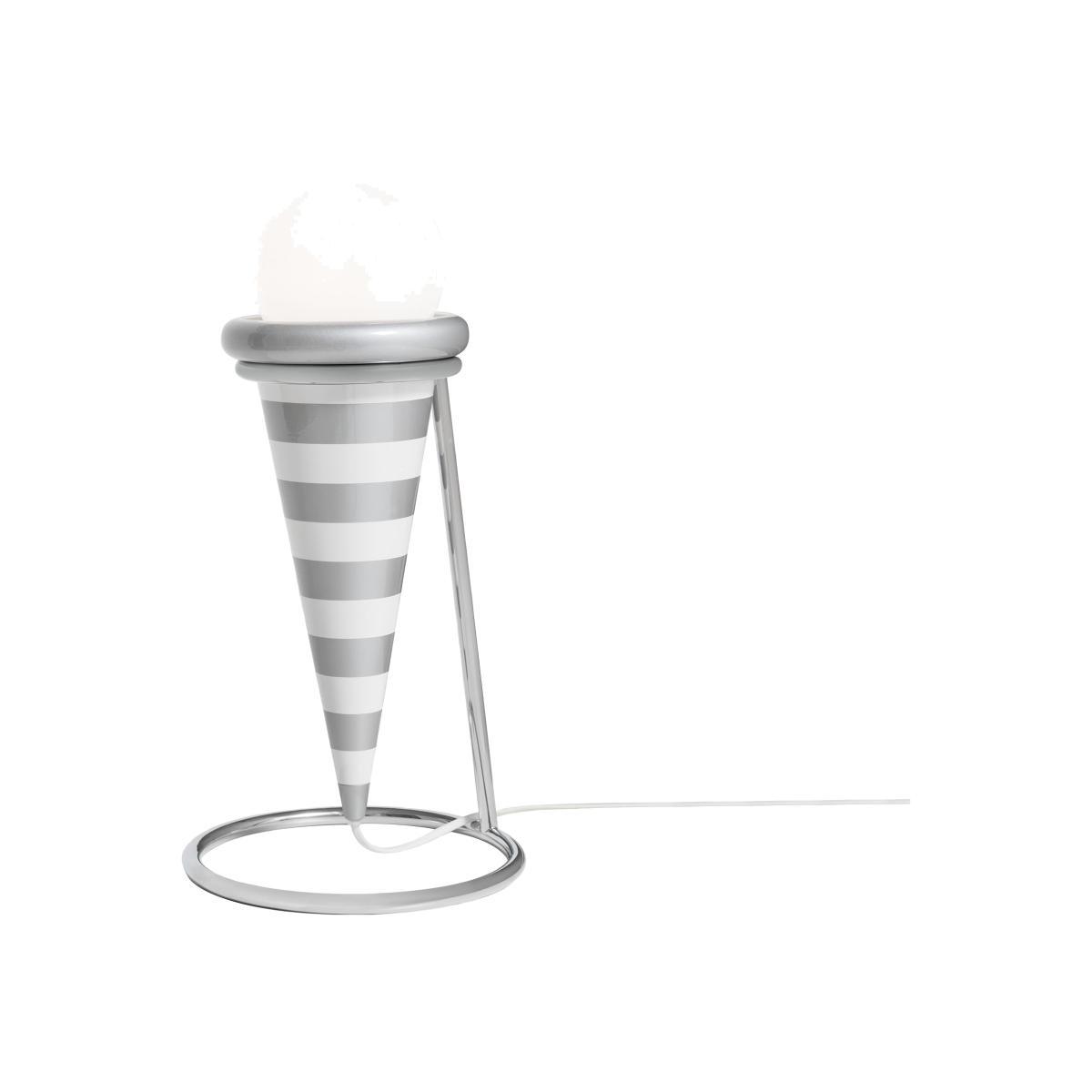 Gelato - Night Tales Table lamp - / By Masanori Umeda, 1982-2020 by POST DESIGN White/Grey/Silver – image 1