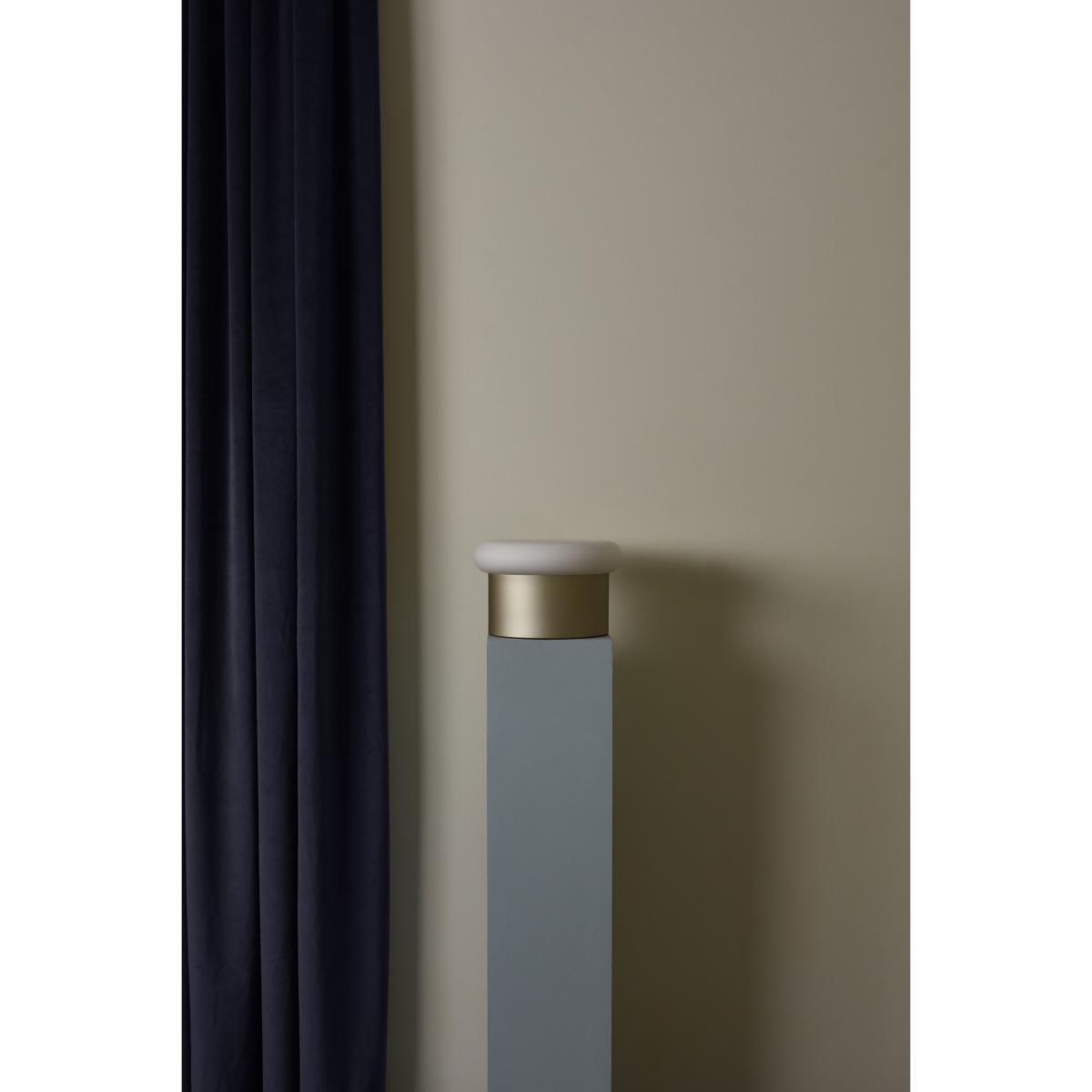 Colonna Table lamp - / Glass & steel - Ø 25 H 15 cm by ENOstudio White/Gold/Metal – image 2