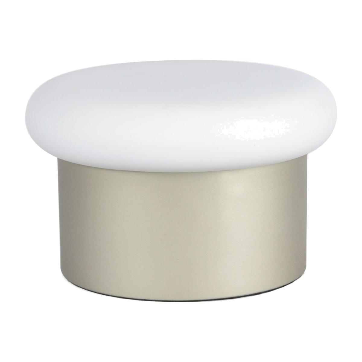 Colonna Table lamp - / Glass & steel - Ø 25 H 15 cm by ENOstudio White/Gold/Metal – image 1