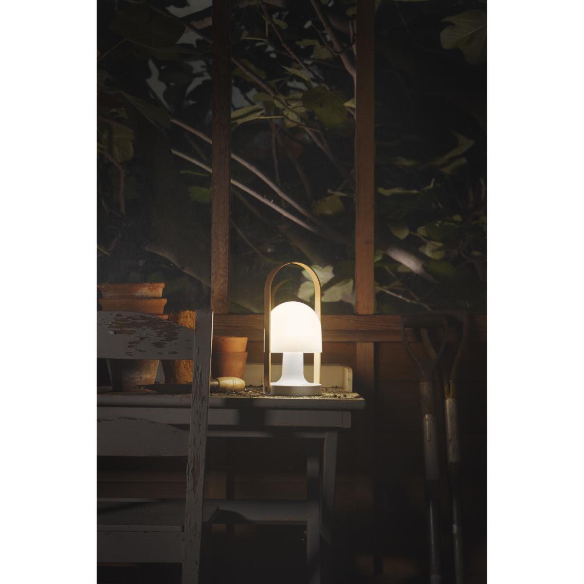 FollowMe Wireless lamp by Marset White/Natural wood – image 6