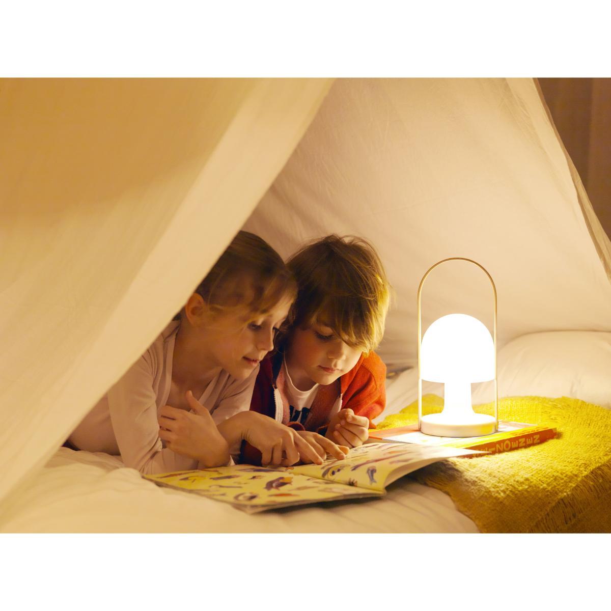 FollowMe Wireless lamp by Marset White/Natural wood – image 7
