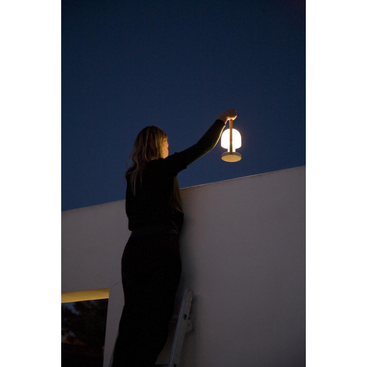 FollowMe Wireless lamp by Marset White/Natural wood – image 9