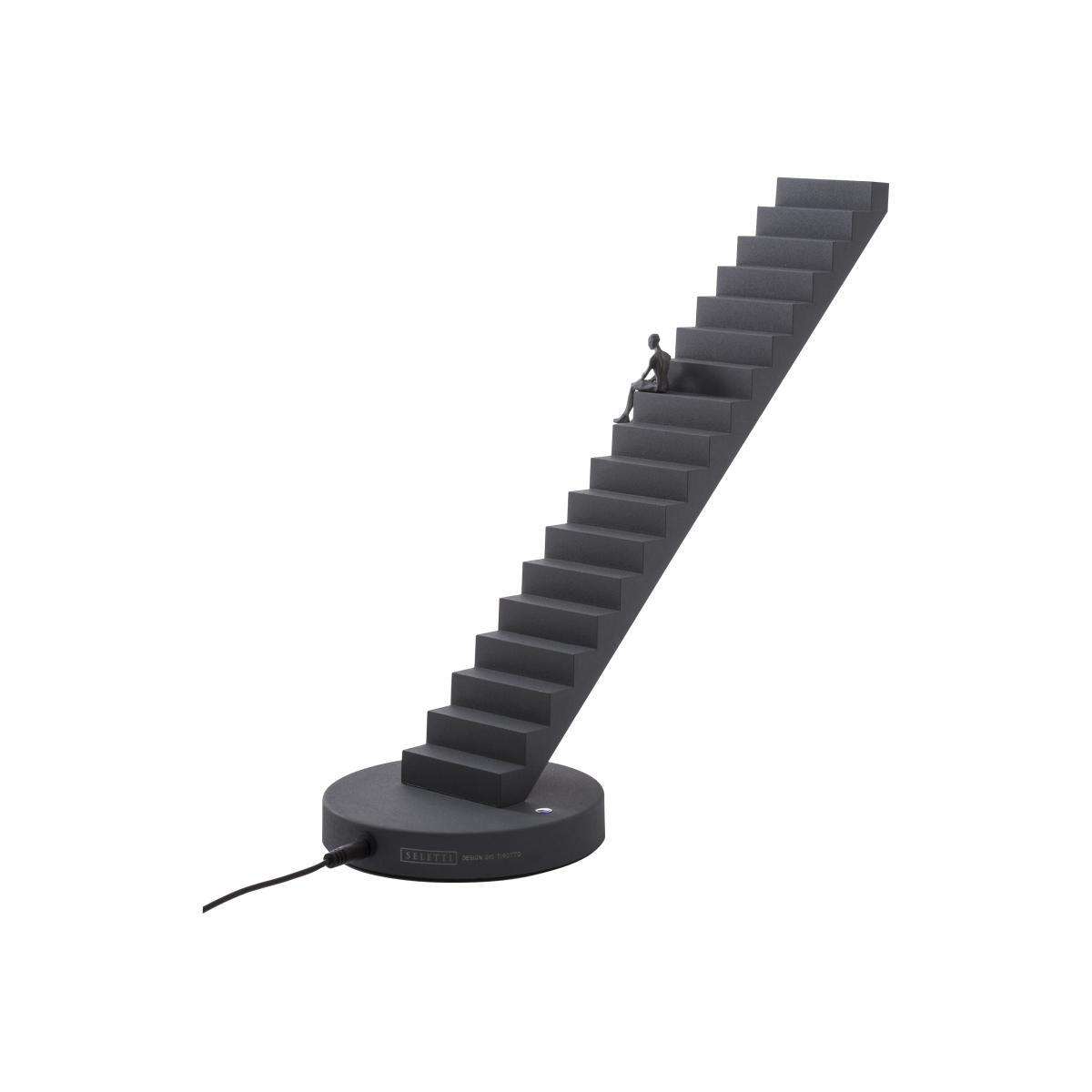 Verso LED Table lamp - / Metal - Magnetic figurine by Seletti Grey – image 1