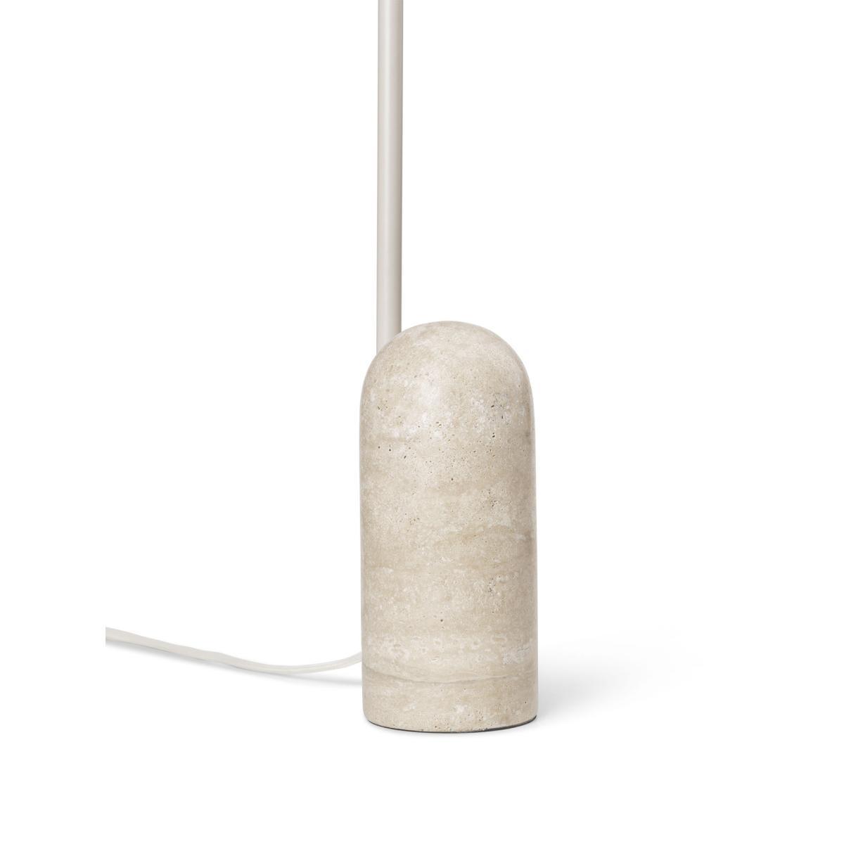 Arum Table lamp - / Metal & stone Adjustable by Ferm Living White/Beige – image 3
