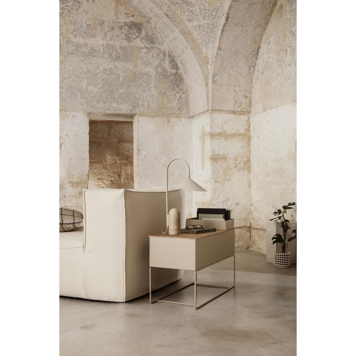 Arum Table lamp - / Metal & stone Adjustable by Ferm Living White/Beige – image 4