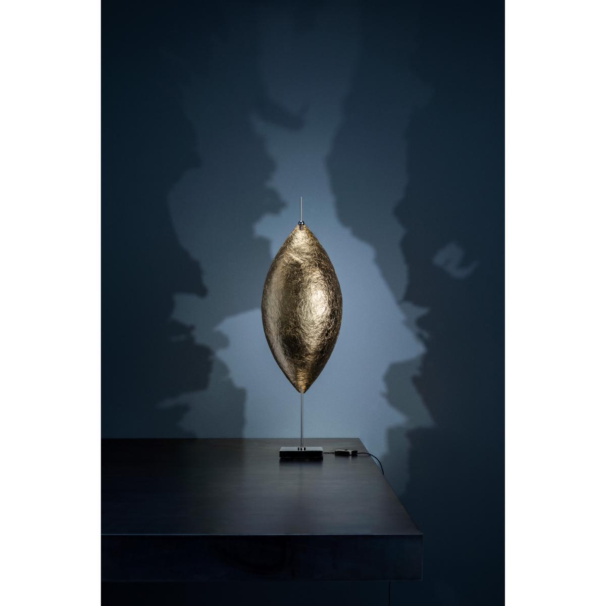 PostKrisi 10 Malagolina Table lamp - LED / H 42 cm by Catellani & Smith Gold/Metal – image 2