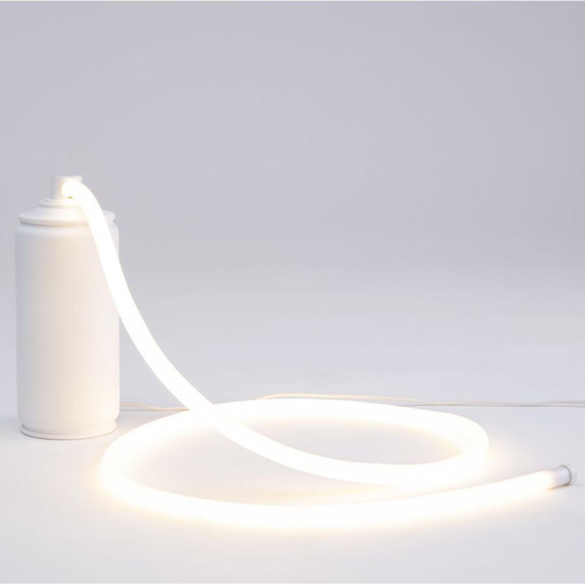 Daily Glow - Spray LED Table lamp - / Resin - Ø 9 x H 21 cm by Seletti White – image 2