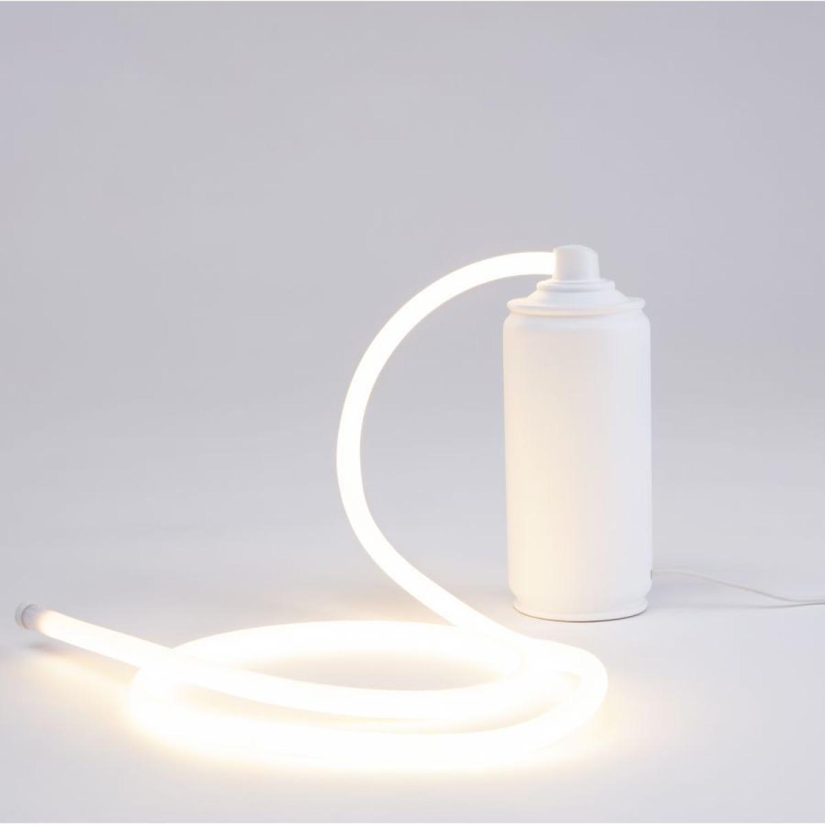 Daily Glow - Spray LED Table lamp - / Resin - Ø 9 x H 21 cm by Seletti White – image 4