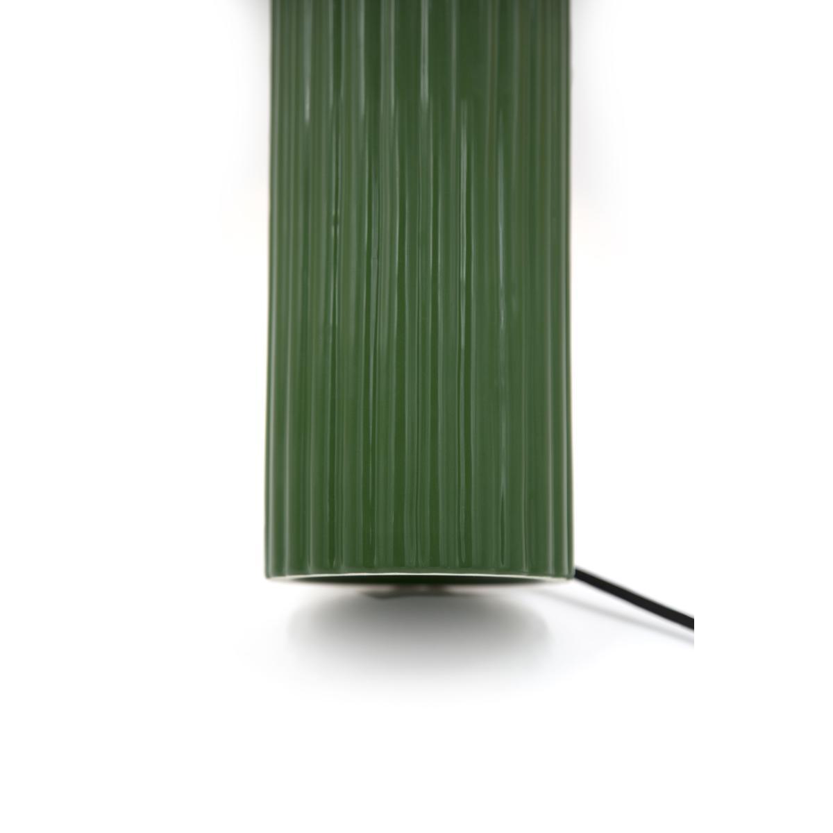 Portofino Table lamp - / Raffia & ceramic - h 54 cm by Maison Sarah Lavoine Green/Beige – image 3