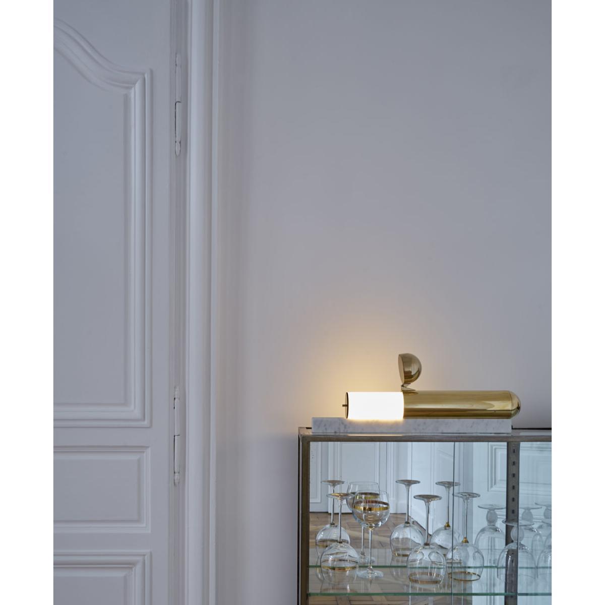 ISP Table lamp - LED - Marble & brass - L 55 cm by DCW éditions Black/Gold – image 10