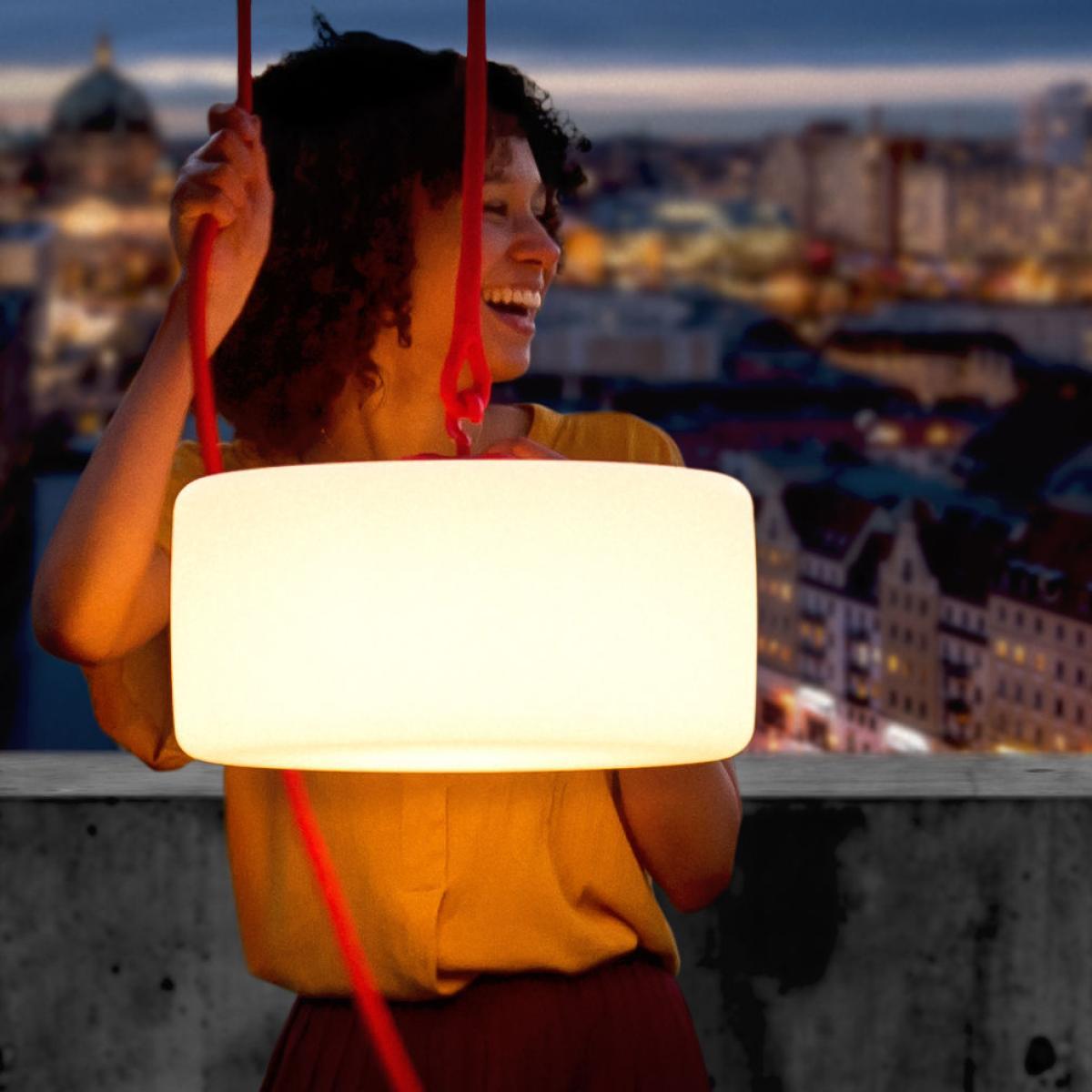Thierry Le swinger LED Wireless lamp - Floor lamp - USB charging by Fatboy Grey – image 5