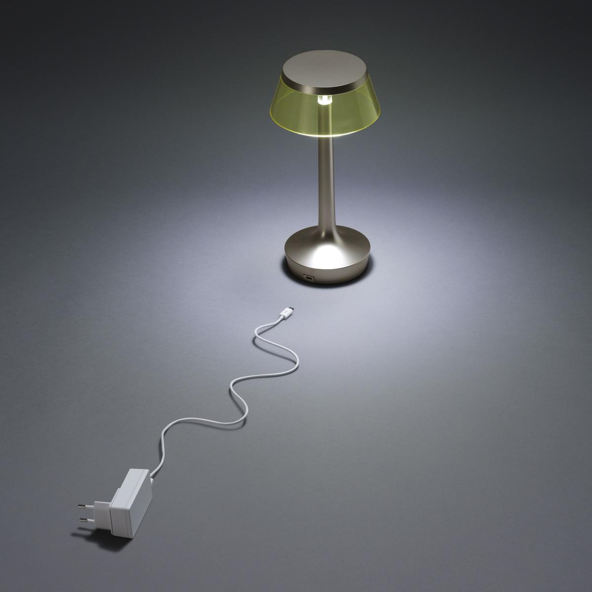 Bon Jour Unplugged Wireless lamp - / LED - Dimmer by Flos Transparent – image 3