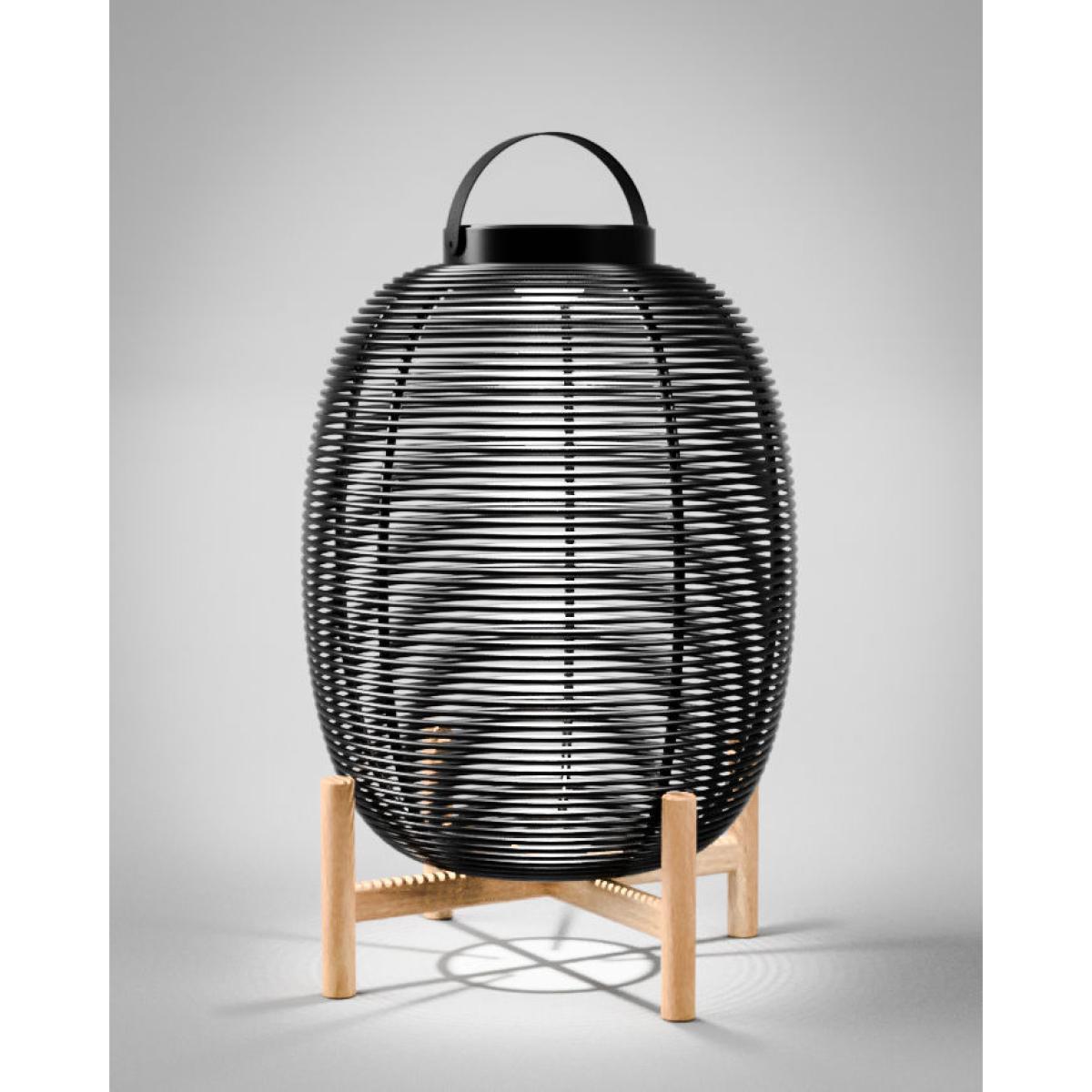 Tika Large Solar lamp - / LED lantern - H 69 cm by Vincent Sheppard Black – image 2